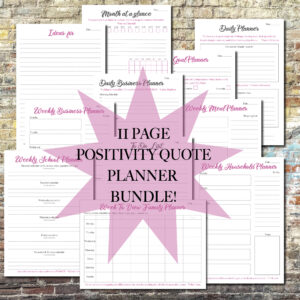 Positivity Planner Bundle (Digital)